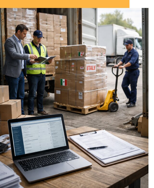 Доставка грузов из Италии: морские и авиаперевозки от 18526