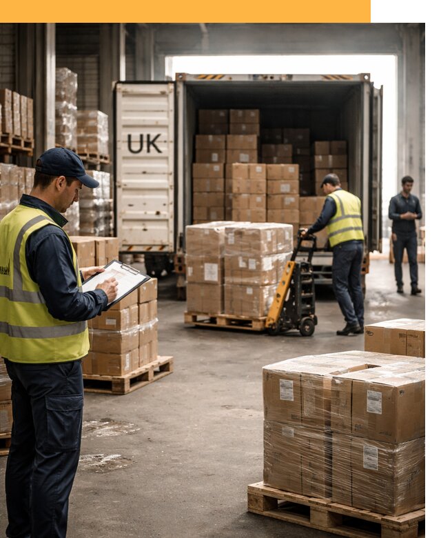 Доставка грузов из Великобритании с таможенным оформлением от 12865