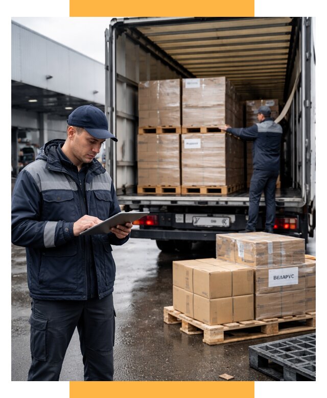 Доставка грузов из Беларуси от 15438 р. логистика СетСервис-Екн