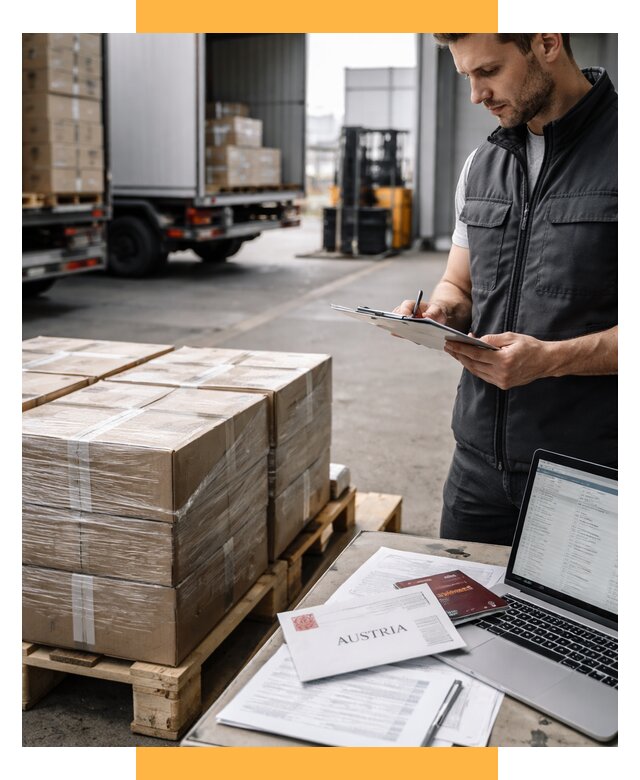 Доставка в Австрию от 66898 р. Логистика и экспорт СетСервис-Екн