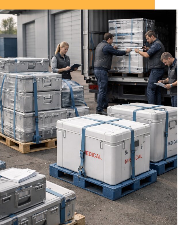 Перевозка медицинского оборудования по всему миру от 15438 руб