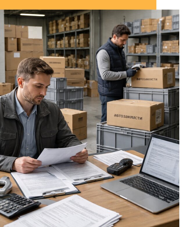 Таможенное оформление автозапчастей по выгодным тарифам от 8748